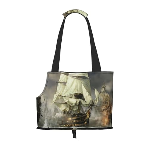 Coole Piratenschiff-tragbare faltbare Haustier-Schultertasche-Reisebegleiter von kleinen Cutes von ESASAM