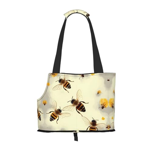 Honey Bee tragbare faltbare Haustier-Schultertasche, Reisebegleiter von kleinen Cutes von ESASAM