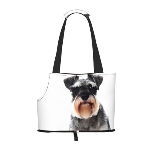 Well-Behaved Schnauzer Tragbare Faltbare Haustier Schultertasche Reisebegleiter von kleinen Cutes von ESASAM