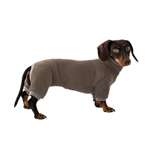 Dackel-Hunde-Rollkragenpullover, geeignet für Dackel, Winterkleidung, Größe L von ESCCBOO