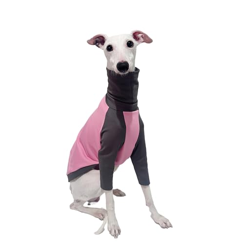 ESCCBOO Italienische Windhundkleidung, Rollkragenhemd für Whippets, Welpen, leichtes und dünnes Hemd für Frühling und Sommer (klein) von ESCCBOO