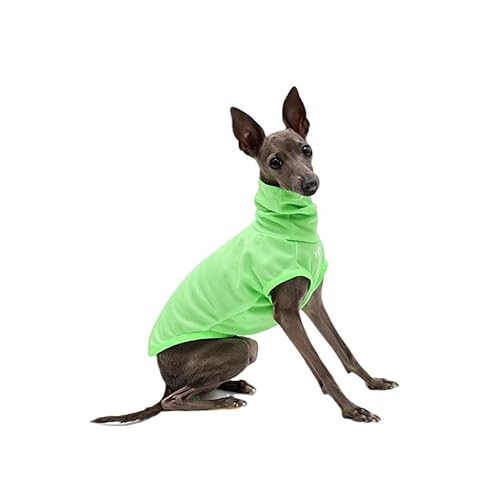 Italienische Windhundkleidung, leichtes und atmungsaktives Sonnenschutz-Tanktop für italienische Windhunde und Whippets, Grün, Größe L von ESCCBOO