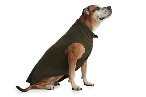 ESPAWDA Hundeweste, weich und kuschelig, Stretch-Fleece, für kleine Hunde, mittelgroße Hunde, große Hunde, Olivgrün von ESPAWDA