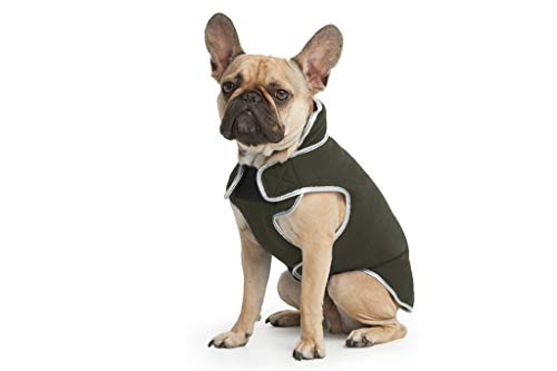 ESPAWDA Polar Protection Hundemantel, Easy-on Klettverschluss, kaltes Wetter, warmes Fleece, verstellbare Hundejacke Weste Pullover für kleine Hunde, mittelgroße Hunde und große (2X-Large, Olive) von ESPAWDA