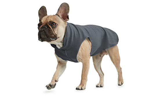 ESPAWDA Weiche und kuschelige Stretch-Fleece-Hundeweste für kleine Hunde, mittelgroße Hunde, große Hunde (Medium, City Grey) von ESPAWDA