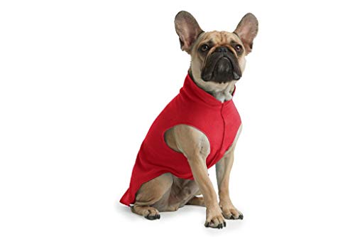 ESPAWDA Weiche und kuschelige Stretch-Fleece-Pull-Over Dog Vest Sweater Jacket for Small Dogs, Medium Dogs, Big Dogs (Small, Fire Hydrant Red) von ESPAWDA