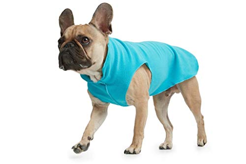 ESPAWDA Weiche und kuschelige Stretch-Fleece-Pulloverjacke für kleine Hunde, mittelgroße Hunde, große Hunde (XS, Surfblau) von ESPAWDA