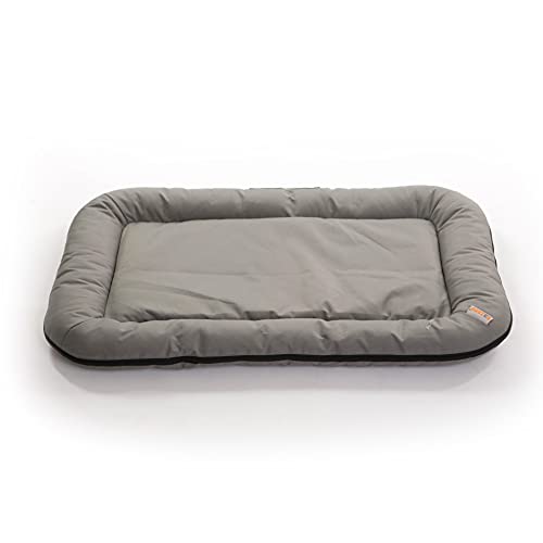 ESTEXO Hundebett Hundekissen Hundekorb Haustierbett Katzenbett Hundesofa Teflon Matte Grau 100x120 cm von ESTEXO