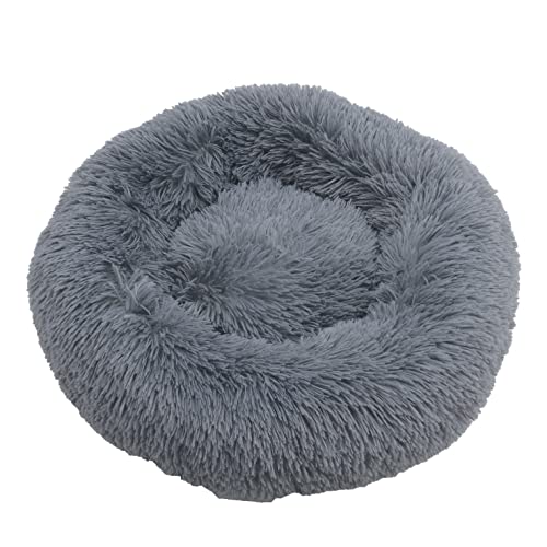 ESTEXO Hundebett Hundekissen Hundekorb Haustierbett Katzenbett Tierbett Plüsch Hundesofa Kissen Dunkelgrau 100x100x22 cm von ESTEXO