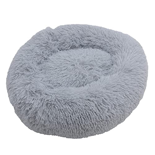 ESTEXO Hundebett Hundekissen Hundekorb Haustierbett Katzenbett Tierbett Plüsch Hundesofa Kissen Grau 40x40x15 cm von ESTEXO