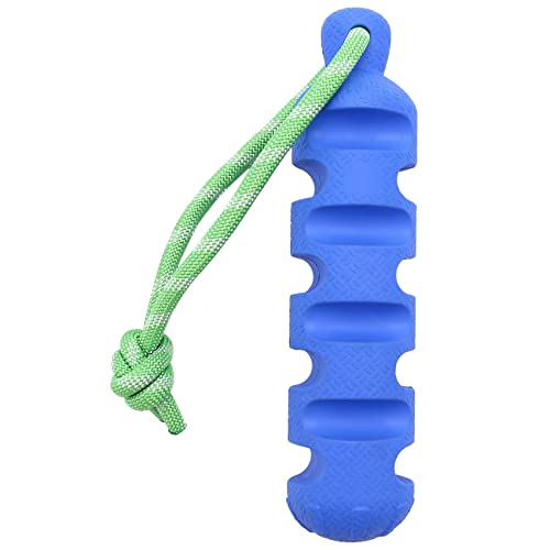 ESUSO Langlebiges Kauspielzeug für Hunde, interaktives Quietschendes Hundetrainingsspielzeug an einem Seil, unzerstörbares quietschendes Hundeknochenförmiges Haustier-Kauspielzeug für mittelgroße von ESUSO