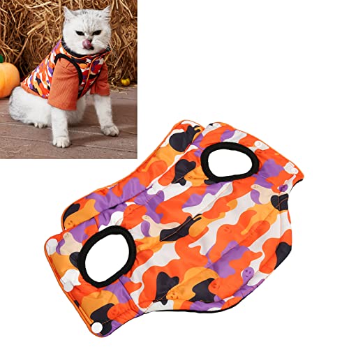 Halloween Soft, Breathable, and Reversible Pet Vest for Warmth and Comfort for Dogs and Cats (L) von ETAINGYEUN