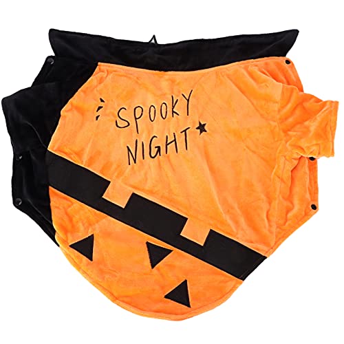 Haustierkostüm aus Polyester mit Fledermausmuster, ideal für Halloween-Partys, für Hunde geeignet und leicht zu waschen (XL) von ETAINGYEUN