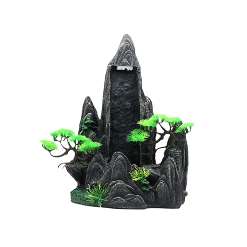 ETAWDE Steingarten-Terrarien aus Kunstharz, Dekoration für Aquarien, Landschaftsbau, Berg, Aquarien, dekorativ, Wasserfall, Büro, Tischdekoration ETAWDE Steingarten-Terrarien aus Kunstharz, Dekoration für Aquarien, Landschaftsbau, Berg, Aquarien, dekorativ, Wasserfall, Büro, Tischdekoration von ETAWDE