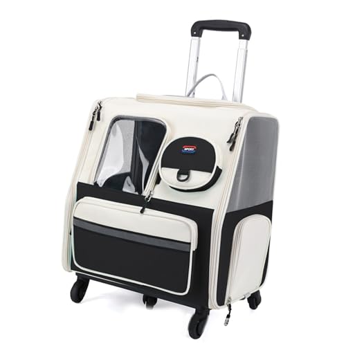 Hunde-Kinderwagen, Reisetasche, transparent, Haustier-Tragetasche, Rucksäcke, verbesserte Tragetasche, Haustierzubehör von ETAWDE