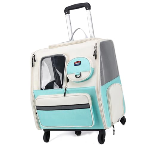 Hunde-Kinderwagen, Reisetasche, transparent, Haustier-Tragetasche, Rucksäcke, verbesserte Tragetasche, Haustierzubehör von ETAWDE