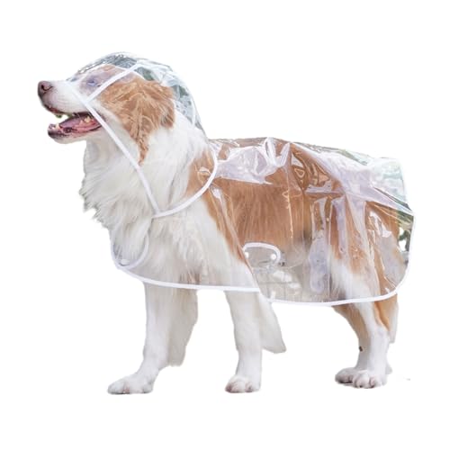 Hunde-Regenmantel mit Kapuze, Jacken, Regenponchos, Haustier-Regenmantel mit hellem Outdoor-Hunde-Regenmantel von ETAWDE