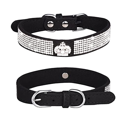 ETOPARS Hundehalsband mit Strasssteinen, Kristall Diamant Katze Hundehalsband, Hundehalsband Geschirr, Hunde Strasshalsband von ETOPARS