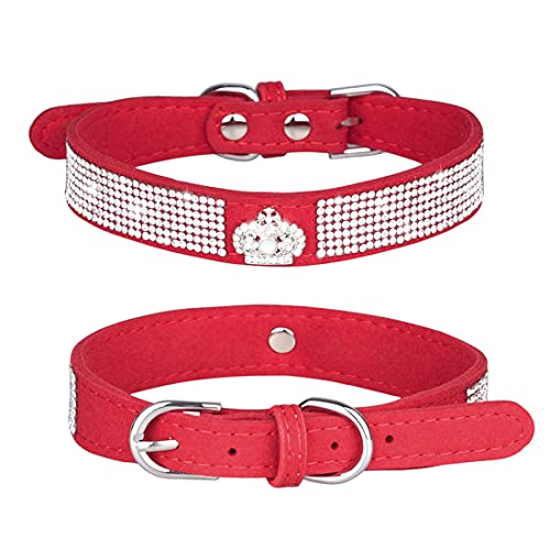 ETOPARS Hundehalsband mit Strasssteinen, Kristall Diamant Katze Hundehalsband, Hundehalsband Geschirr, Hunde Strasshalsband von ETOPARS