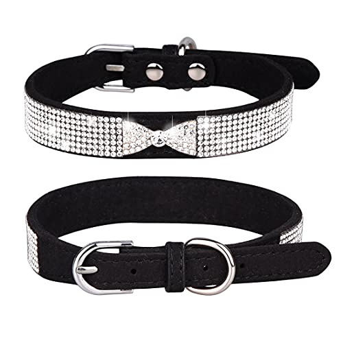 ETOPARS Hundehalsband mit Strasssteinen, Kristall Diamant Katze Hundehalsband, Hundehalsband Geschirr, Hunde Strasshalsband von ETOPARS