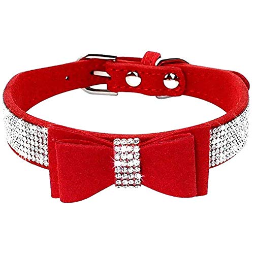 ETOPARS Hundehalsband mit Strasssteinen, Nettes schillerndes Hunde-Strasshalsband, Kristall Diamant Haustier Hund Katzenhalsband von ETOPARS