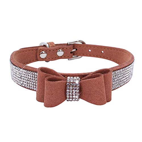 ETOPARS Hundehalsband mit Strasssteinen, Nettes schillerndes Hunde-Strasshalsband, Kristall Diamant Haustier Hund Katzenhalsband von ETOPARS