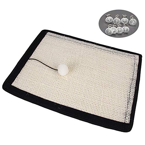 ETOPARS Kratzpads Sisal Kratzteppich, Kratzbrett für Katzen Sofaschutz, Kratzmatte für Katzen, Katzen Kratzmatte Kratzschutz Sofa mit Nägeln von ETOPARS