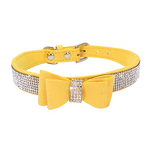 ETOPARS Strass Hundehalsband, Niedlich Dazzling Hund Strass Halsband, Kristall Diamant Haustier Hund Katze Halsband, Haustier Halsbänder mit Strass, Hundehalsbandgeschirr für Kleine Mittlere Hunde von ETOPARS