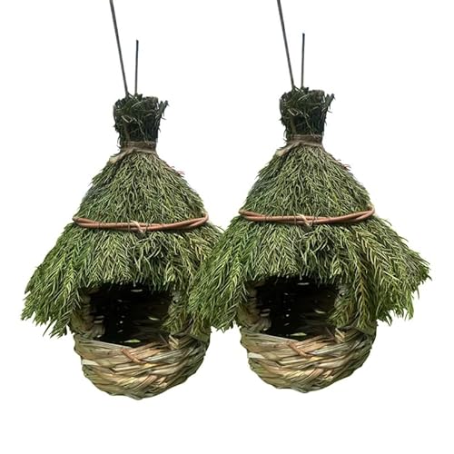2 Stück Vogelhaus Hängende Vogelbox Vogelhaus für kleine Singvögel Kolibri Outdoor Garten Vogelhaus Naturmaterialien 2 Stück Vogelhaus Hängende Vogelbox Vogelhaus für kleine Singvögel Kolibri Outdoor Garten Vogelhaus Naturmaterialien von ETRAVEL