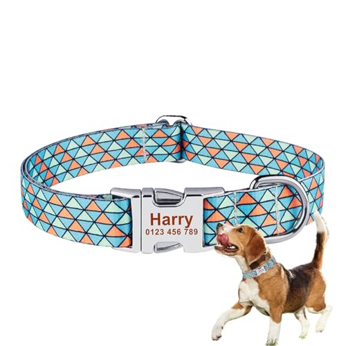 ETUCYNG Halsband für Hunde,Buntes Hundehalsband,Leichte, Flexible, verstellbare Hundehalsbänder - Niedliches, farbenfrohes Hundezubehör, Haustierhalsband für große, kleine und mittelgroße Hunde von ETUCYNG