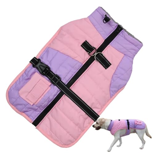 ETUCYNG Hunde-Schneejacke, Winter-Hundekleidung | Dicker, Warmer Mantel für Hunde,Haustiermantel für kaltes Wetter, Winterkleidung für Hunde, Hundekleidung für kleine Hunde, verdickt, mit Zuglöchern von ETUCYNG