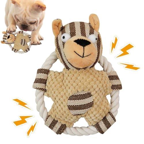 ETUCYNG Hundekauspielzeug Mit Quietschfunktion,Robustes Indoor-Seilspielzeug Mit Langem Quietscher - Bissfestes Zahnreinigungs-Spielzeug Für Mittelgroße Und Große Rassen Im Wohnzimmer, Garten Oder Auf ETUCYNG Hundekauspielzeug Mit Quietschfunktion,Robustes Indoor-Seilspielzeug Mit Langem Quietscher - Bissfestes Zahnreinigungs-Spielzeug Für Mittelgroße Und Große Rassen Im Wohnzimmer, Garten Oder Auf von ETUCYNG