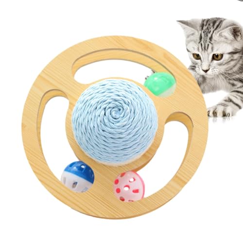 ETUCYNG Katzenkratzbugel, Katzenkratzer Spielzeugball - Space Asteroiden Katzenkratzer für Innenkätzchen mit Bell,Unterhaltungsspiele, Kätzchenball für mentale körperliche Bewegung von ETUCYNG