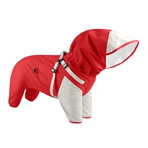 ETUCYNG Regenjacke für Hunde, wasserdicht, mit Kapuze, verstellbare Passform, reflektierende Kapuze, Haustierkleidung für M bis XL, verbessert die Sichtbarkeit bei Nacht ETUCYNG Regenjacke für Hunde, wasserdicht, mit Kapuze, verstellbare Passform, reflektierende Kapuze, Haustierkleidung für M bis XL, verbessert die Sichtbarkeit bei Nacht von ETUCYNG