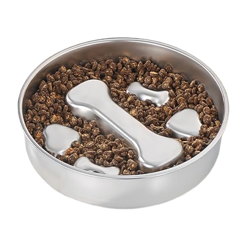 ETUCYNG Slow Feeder Napf, Hundenapf Für Langsames Fressen Mit Rutschfester Edelstahlschale, rutschfeste Edelstahl-Futterschüssel Interaktives Hundeessen-Zubehör Für Große, Mittelgroße & Kleine ETUCYNG Slow Feeder Napf, Hundenapf Für Langsames Fressen Mit Rutschfester Edelstahlschale, rutschfeste Edelstahl-Futterschüssel Interaktives Hundeessen-Zubehör Für Große, Mittelgroße & Kleine von ETUCYNG