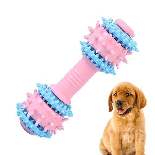 Hundespielzeug für aggressive Kauer, Kauspielzeug für Welpen | Kauspielzeug für Hundezahnbürsten,Unzerstörbares Quietschspielzeug für Hunde, rutschfest, interaktiv, bunt, niedliche Beißringe für aggre von ETUCYNG