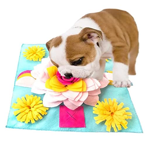 EUBEISAQI Schnüffelmatte für Hunde - Hunde-Futtermatten in Blütenform, Welpen-Schnüffelpad | Slow Feeder Interactive Pet Puzzle Toys für Training, Nahrungssuche, langsames Essen, Energieverbrauch von EUBEISAQI