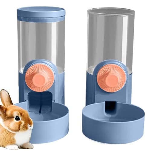 Futter- und Wassernäpfe für Kaninchen, Futterspender für Kaninchen für den Käfig, Automatischer Futter- und Tränkeautomat für Haustiere, 1000 ml großes Fassungsvermögen, Futternapf für Häschen, Hausti von EUBEISAQI