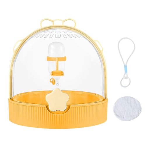 Hamster -Reisekäfig, Frettchen -Träger Käfig für Reiseblätigungen mit Wasserflasche für Gerbil Bird Chinchilla Hedgehog Walking Camping Hamster -Reisekäfig, Frettchen -Träger Käfig für Reiseblätigungen mit Wasserflasche für Gerbil Bird Chinchilla Hedgehog Walking Camping von EUBEISAQI