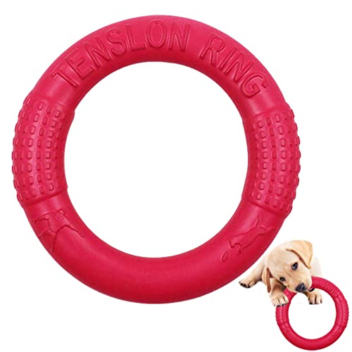 Hundering-Spielzeug für Aggressive Kauer,Flying Outdoor Puller Hundering Spielzeug - Floating Dog Disc Toys, Sommer-Haustiertraining Outdoor-Hundekauspielzeug für mittelgroße und ße von EUBEISAQI