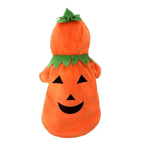 Halloween-Hundekostüm, Kürbis, niedlicher lustiger Kürbis, Halloween-Kostüme für kleine, mittelgroße und große Hunde und Katzen von EUBUY