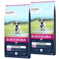 EUKANUBA Trockenfutter Hund Large Breed Puppy, getreidefrei 2x12 kg von EUKANUBA