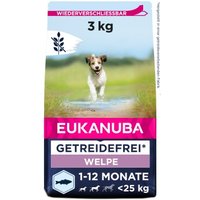 EUKANUBA Welpenfutter getreidefrei für kleine und mittelgroße Rassen 3 kg von EUKANUBA