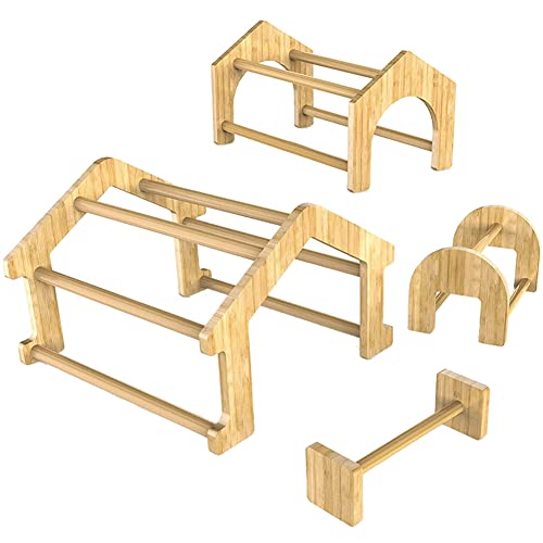 EUKKIC 4 Stück Bambus-Hühnersitz-Set, Rahmenstange für Stall und Brut von EUKKIC
