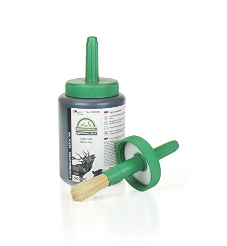 EUROHUNT Buchenholzteer 500 ml Dose + Pinsel, Lockmittel für Schwarzwild & Rotwild, Köder von EUROHUNT