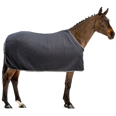 Euroriding Abschwitzdecke Fleece Basic schwarz 135cm von EURORIDING