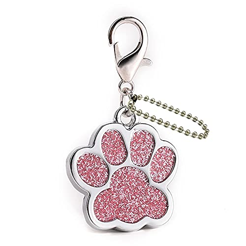 EUSFIYY Namensschild Hundemarke Benutzerdefinierte Hundemarke Personalisierte Hundehalsband Welpen Katze ID Halsband Tags Edelstahl Haustier Zubehör für kleine Hunde Katze-A3-Rosa-Angepasst von EUSFIYY