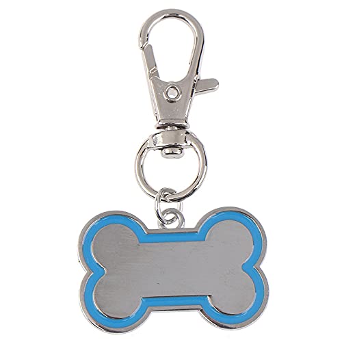 EUSFIYY Namensschild Hundemarke Doppelseitige personalisierte ID-Tags für Hunde Welpe Katzenname Telefon No-Azul von EUSFIYY