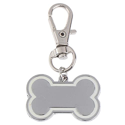 EUSFIYY Namensschild Hundemarke Doppelseitige personalisierte ID-Tags für Hunde Welpe Katzenname Telefon No-Blanco von EUSFIYY