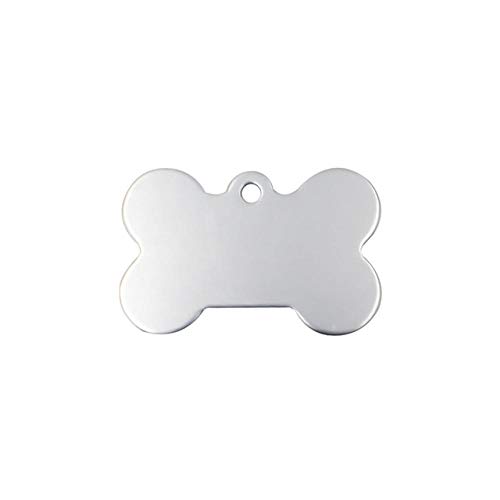 EUSFIYY Namensschild Hundemarke Personalisierte Hund ID Tags Katze ID Tag Name Hundeknochen Halskette Graviert Roségold Silber oder Schwarz Edelstahl-21-S- von EUSFIYY